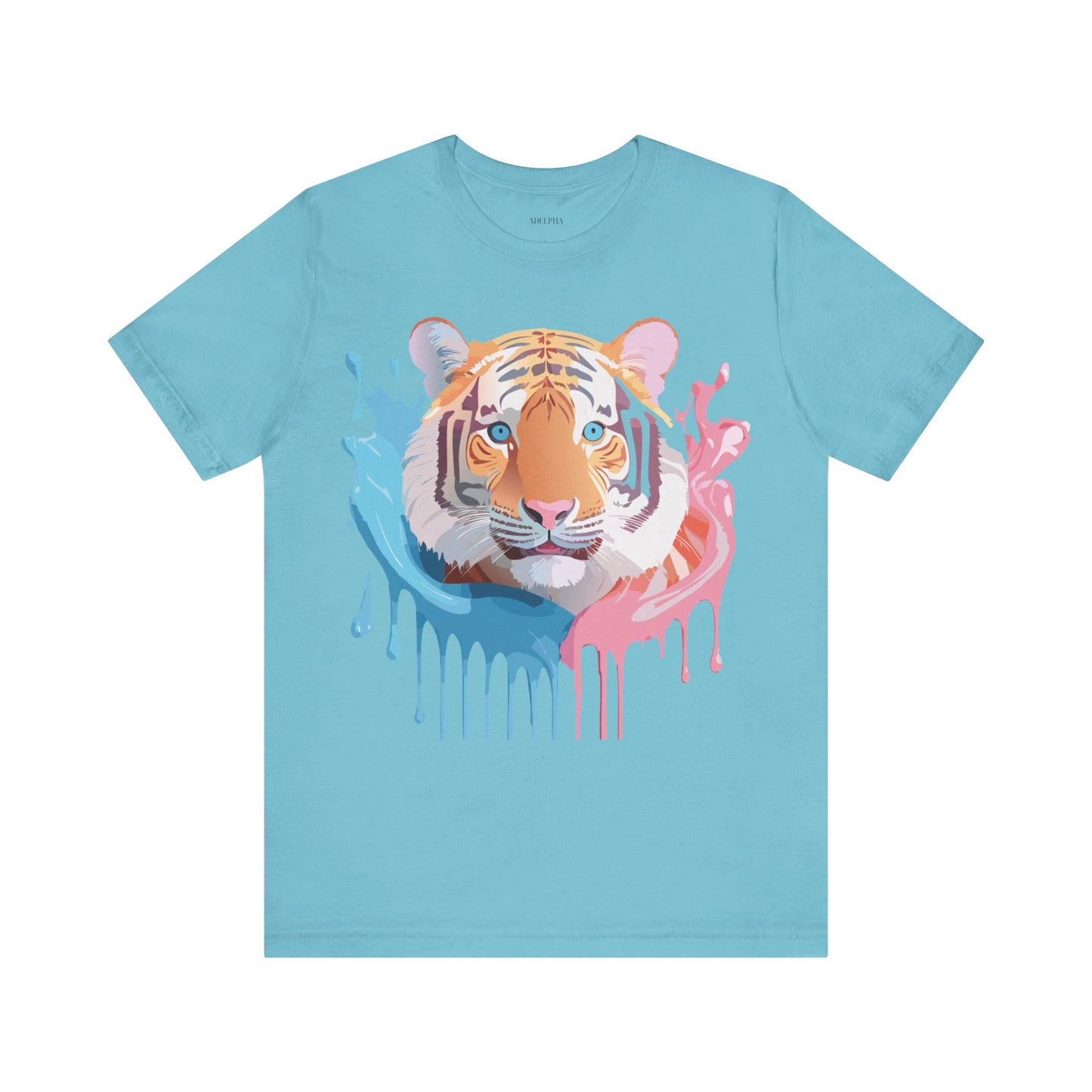 Natural Cotton Tee Shirt with Tiger