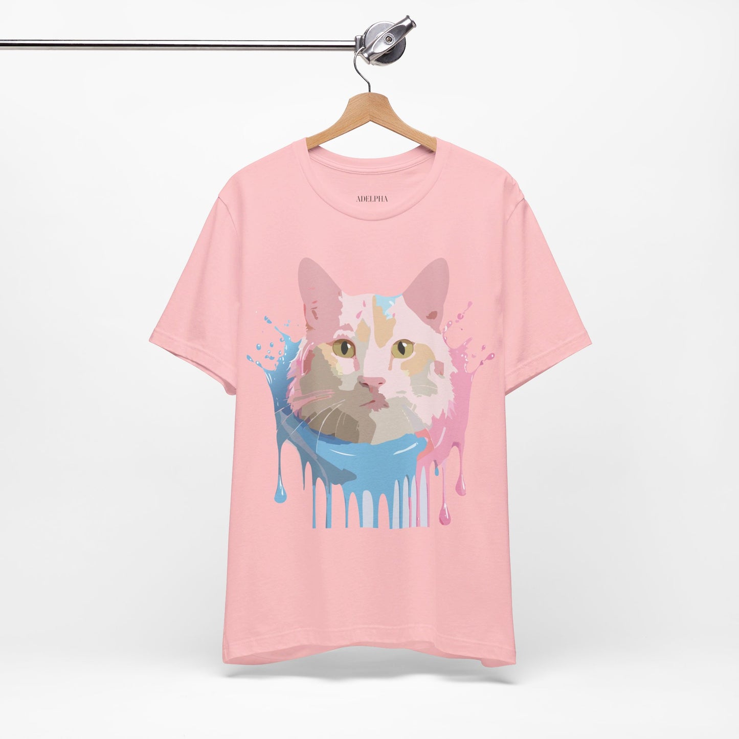 T-shirt en coton naturel avec chat