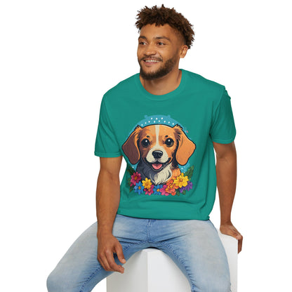 Dog Shirt Unisex Animal Tee Softstyle Cotton Ring Spun Comfort