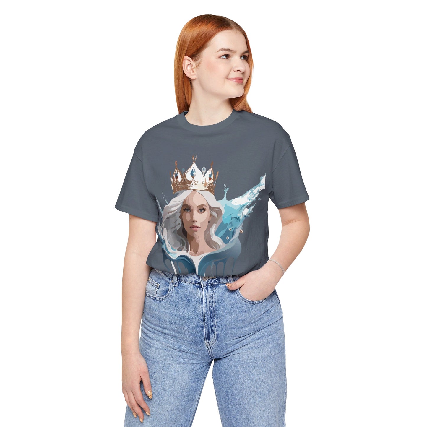 T-Shirt aus natürlicher Baumwolle – Queen Collection