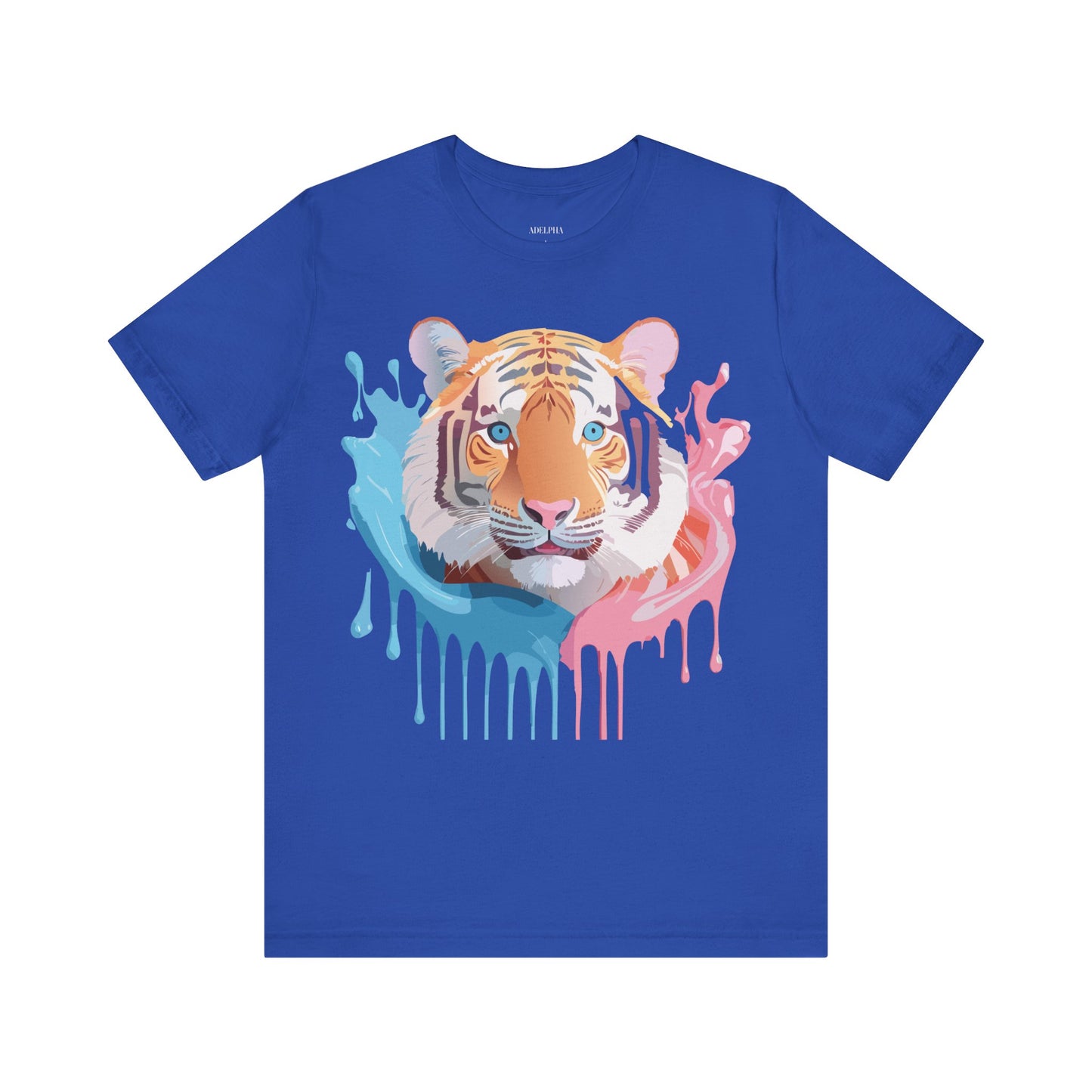 Natural Cotton Tee Shirt with Tiger