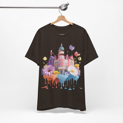 Natural Cotton Tee Shirt - Beautiful Places Collection - Amsterdam Printify