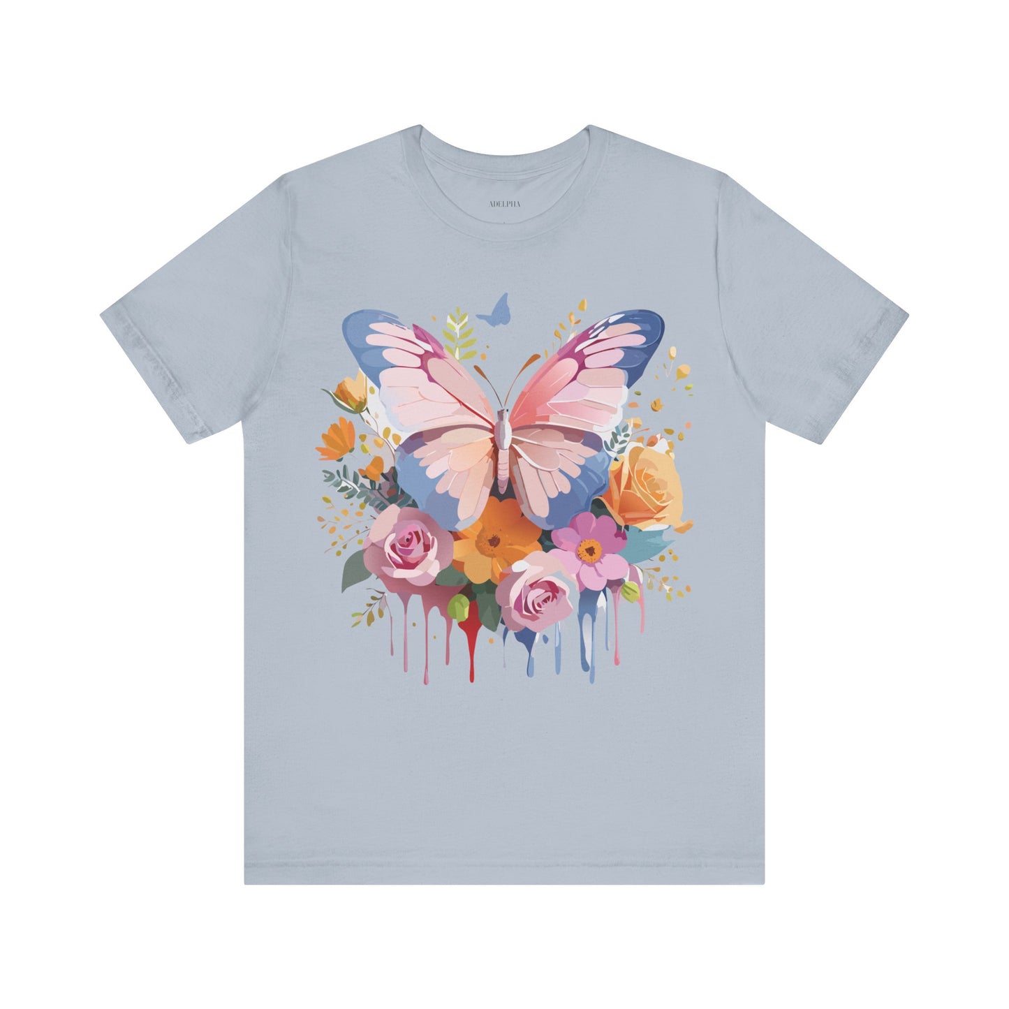 T-shirt en coton naturel avec papillon