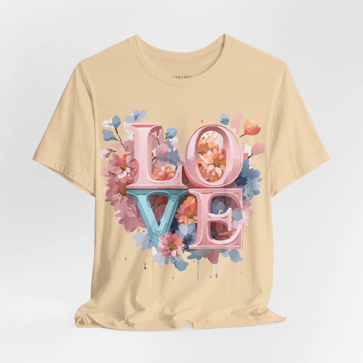 T-Shirt aus natürlicher Baumwolle – Love Story-Kollektion