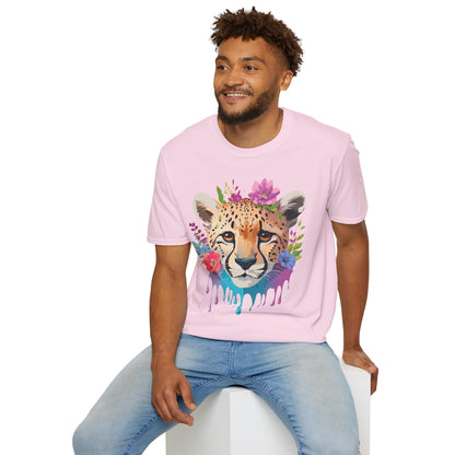 Cheetah Print Unisex Softstyle T Shirt Gildan 64000 Tee For Everyday Comfort