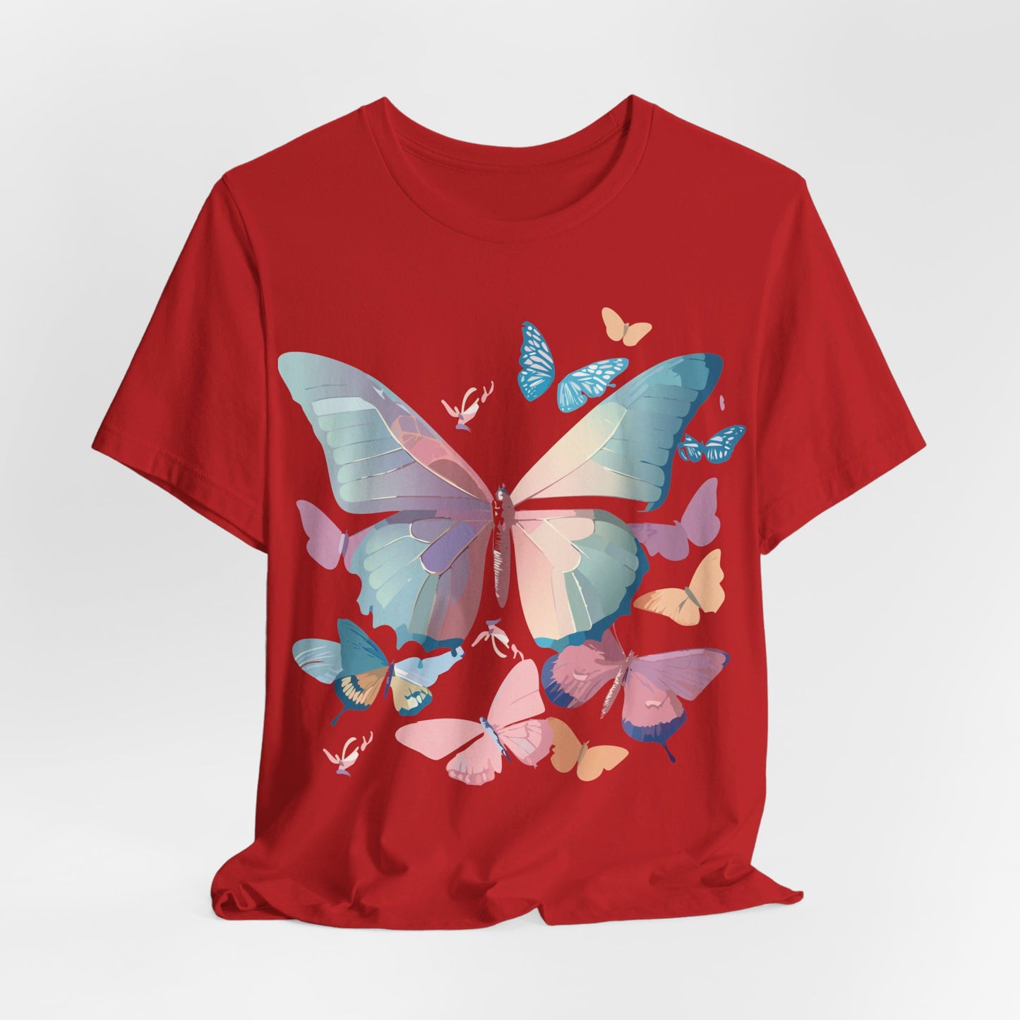 T-shirt en coton naturel avec papillon