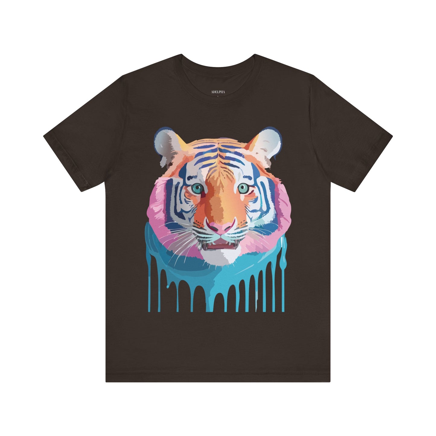 Natural Cotton Tee Shirt with Tiger