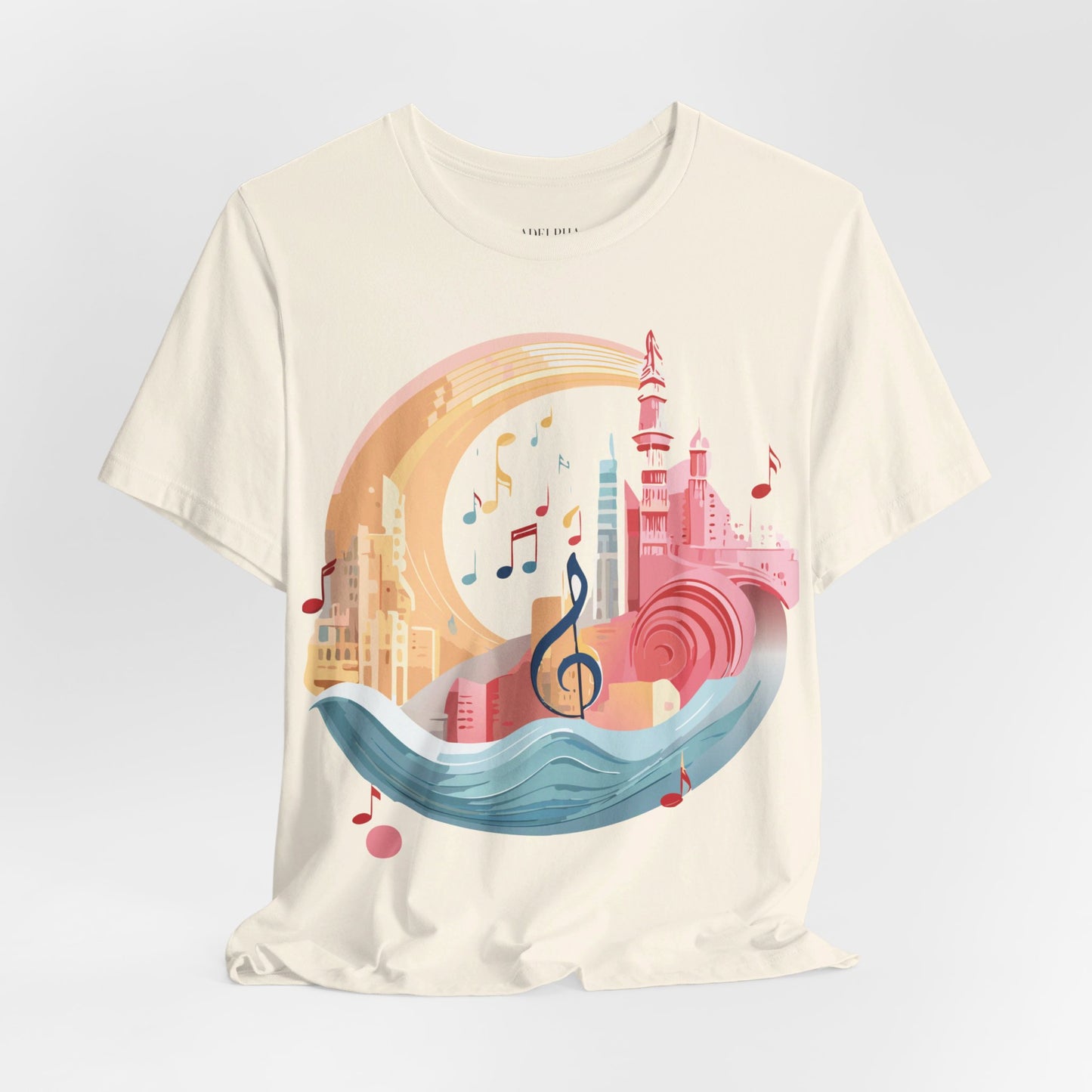 T-shirt en coton naturel - Collection Musique