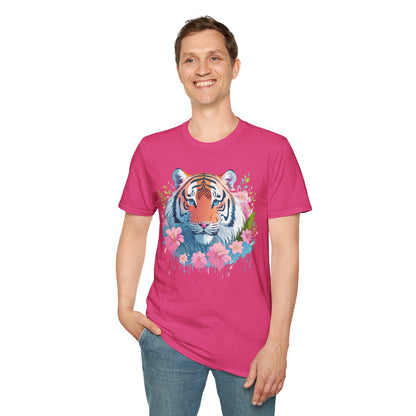 Unisex Tiger Shirt Gildan Softstyle 64000 Cotton Tee Everyday Comfort