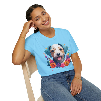 Dog Shirt Unisex Animal Short Sleeve Tee Gildan Softstyle 64000 Cotton Tee