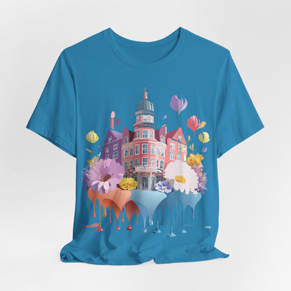 Natural Cotton Tee Shirt - Beautiful Places Collection - Amsterdam Printify