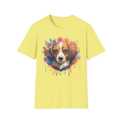 Unisex Dog Shirt Animal Print Tee Gildan Softstyle 64000 Cotton