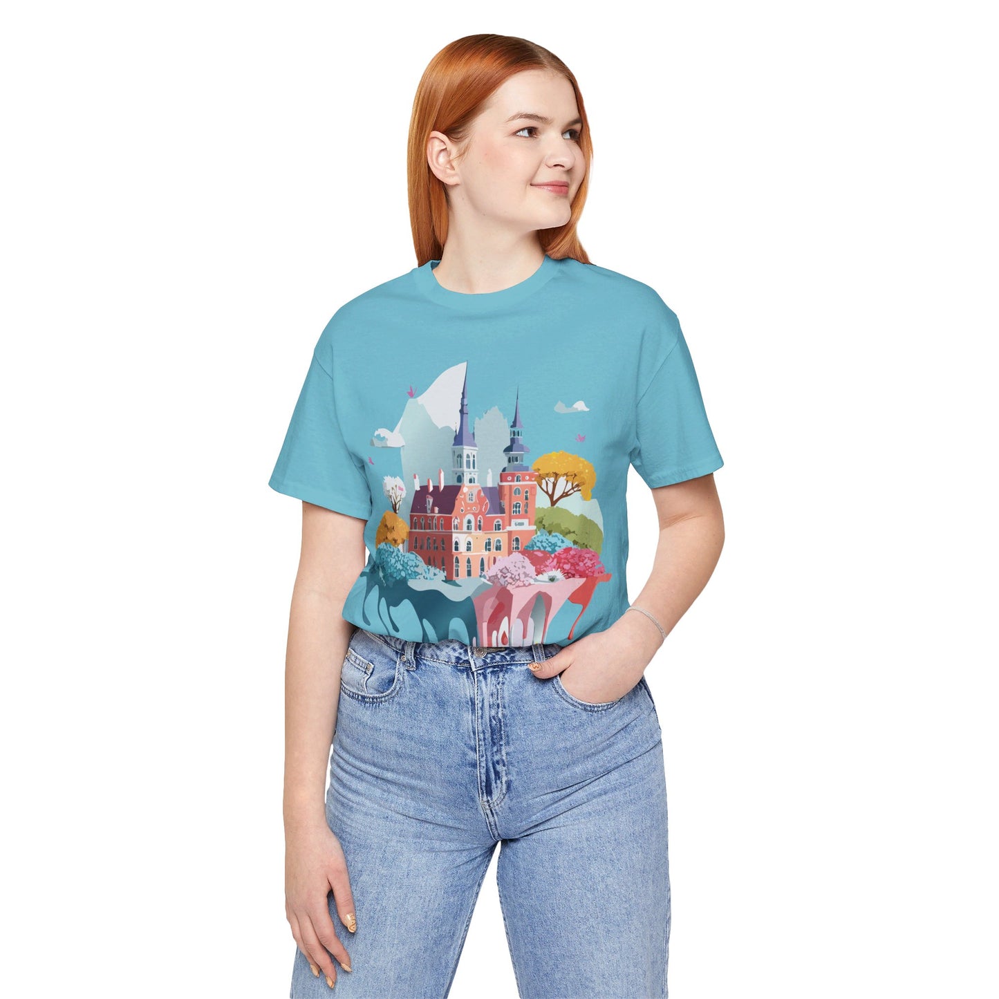 Natural Cotton Tee Shirt - Beautiful Places Collection - Warnemünde and Rostock - Germany