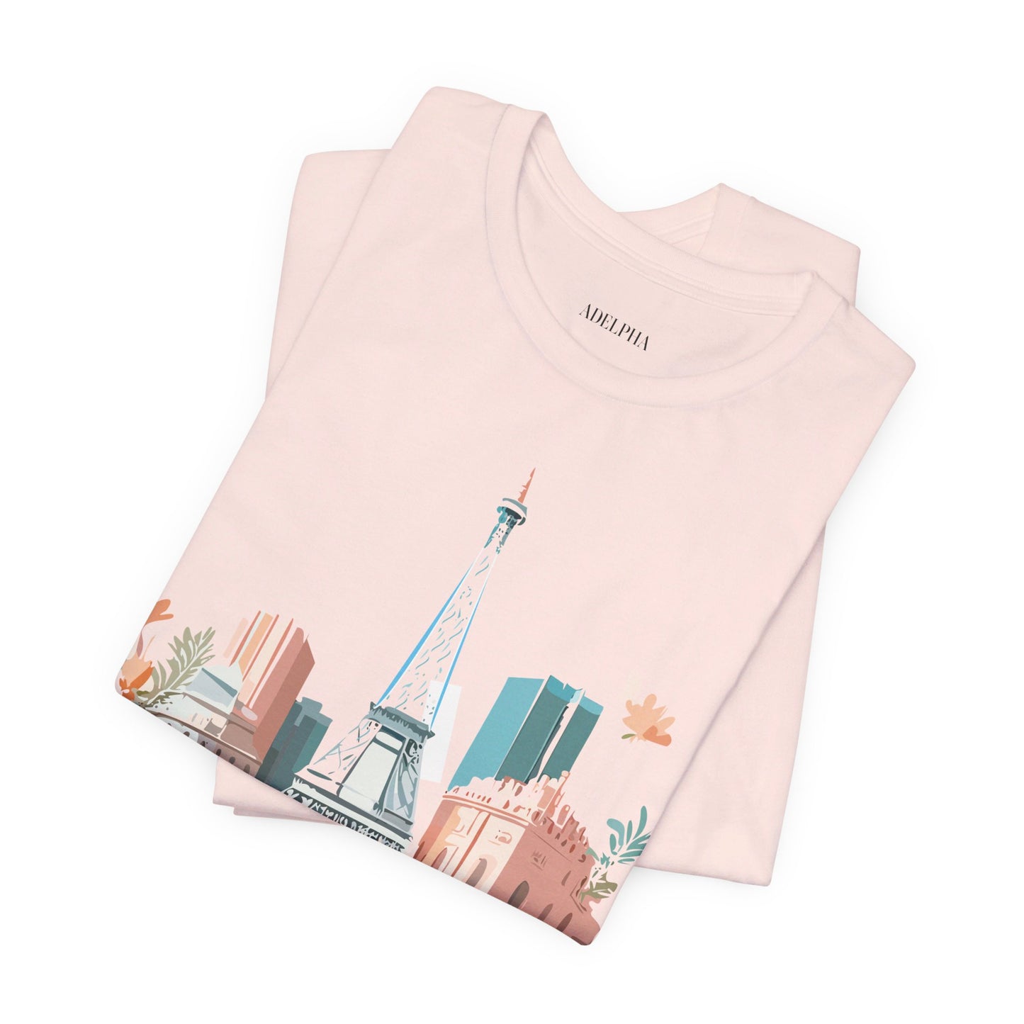 Natural Cotton Tee Shirt - Beautiful Places Collection - Paris