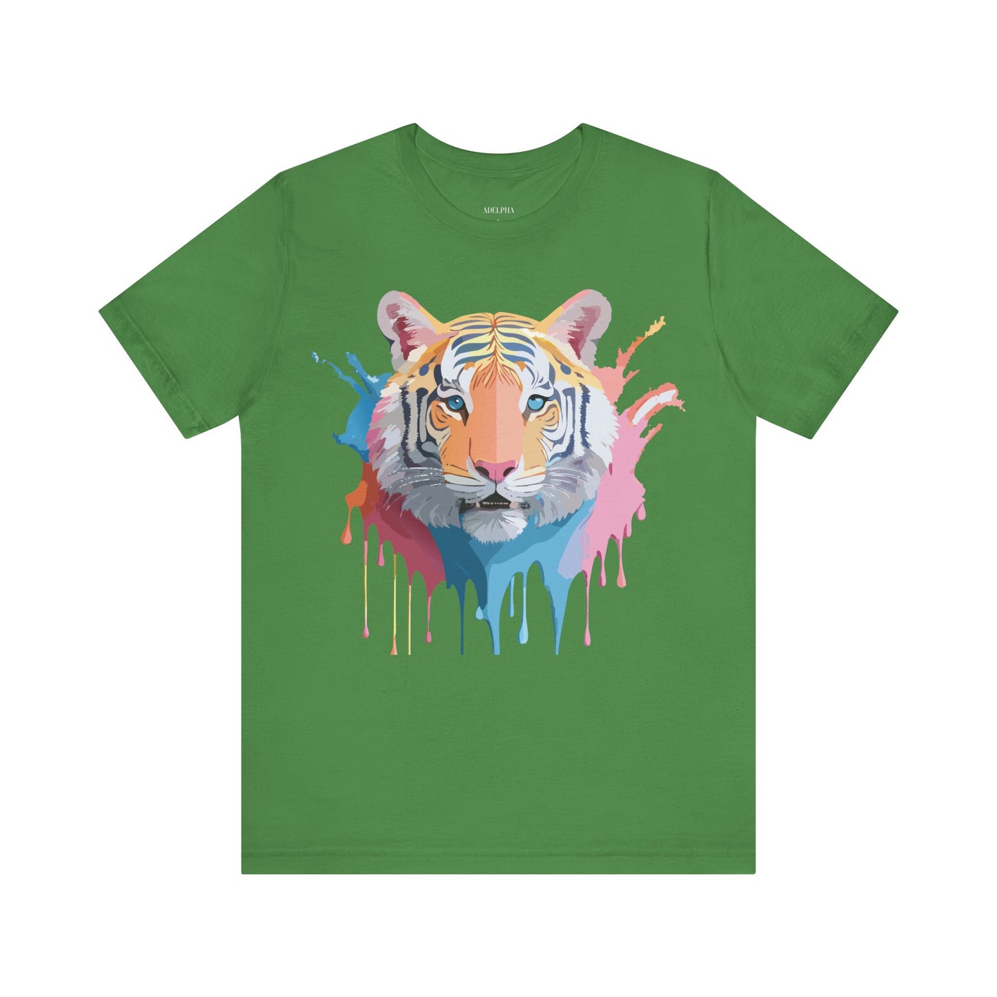 Natural Cotton Tee Shirt with Tiger