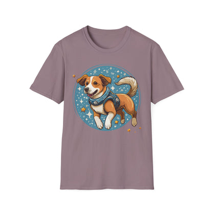 Unisex Dog And Animal Print Shirt Gildan Softstyle 64000 Tee