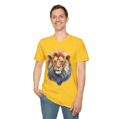 Lion Shirt Unisex Animal Tee Gildan Softstyle 64000 Cotton Tee