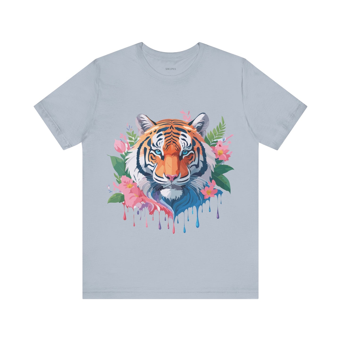 Natural Cotton Tee Shirt with Tiger