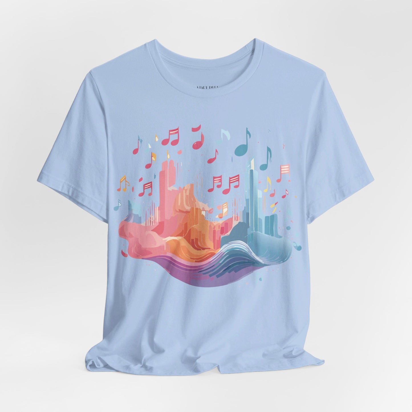 T-Shirt aus natürlicher Baumwolle – Musikkollektion