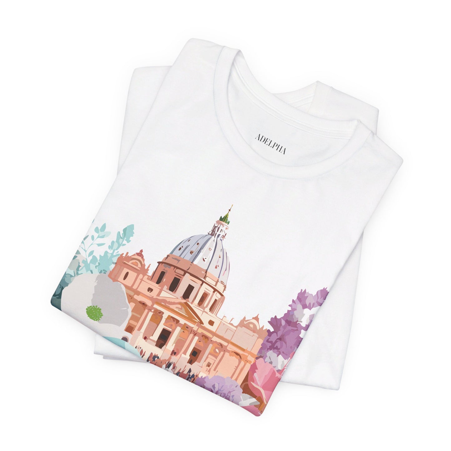 Natural Cotton Tee Shirt - Beautiful Places Collection - Rome