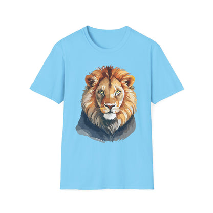 Lion Shirt Unisex Animal Tee Gildan Softstyle 64000 100 Percent Ring Spun Cotton