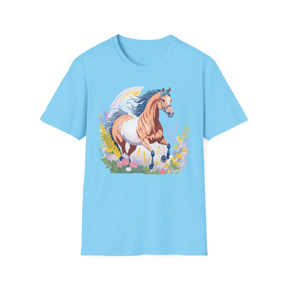 Horse Shirt Unisex Gildan Softstyle Tee 100 Ring Spun Cotton