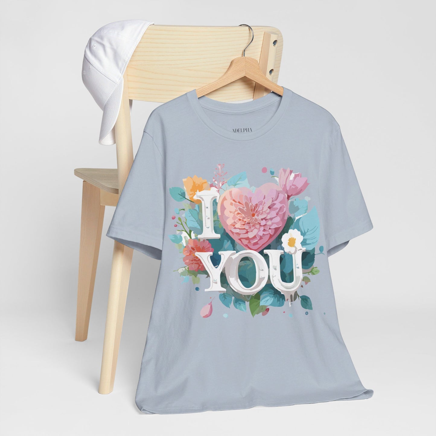 T-Shirt aus natürlicher Baumwolle – Love Story-Kollektion