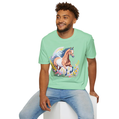 Horse Shirt Unisex Gildan Softstyle Tee 100 Ring Spun Cotton