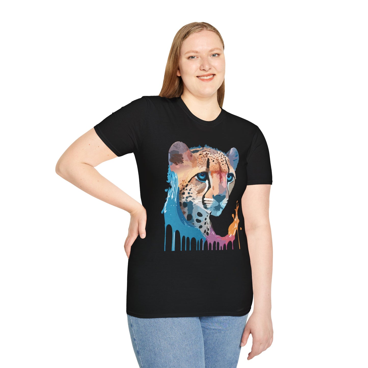 Cheetah Shirt, Shirt with Cheetah, Cheetah Tee, Shirt with Animals