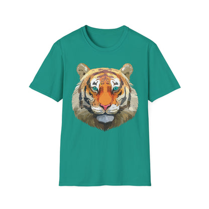 Tiger Shirt Unisex Animal Tee Gildan Softstyle 64000 Cotton Tee