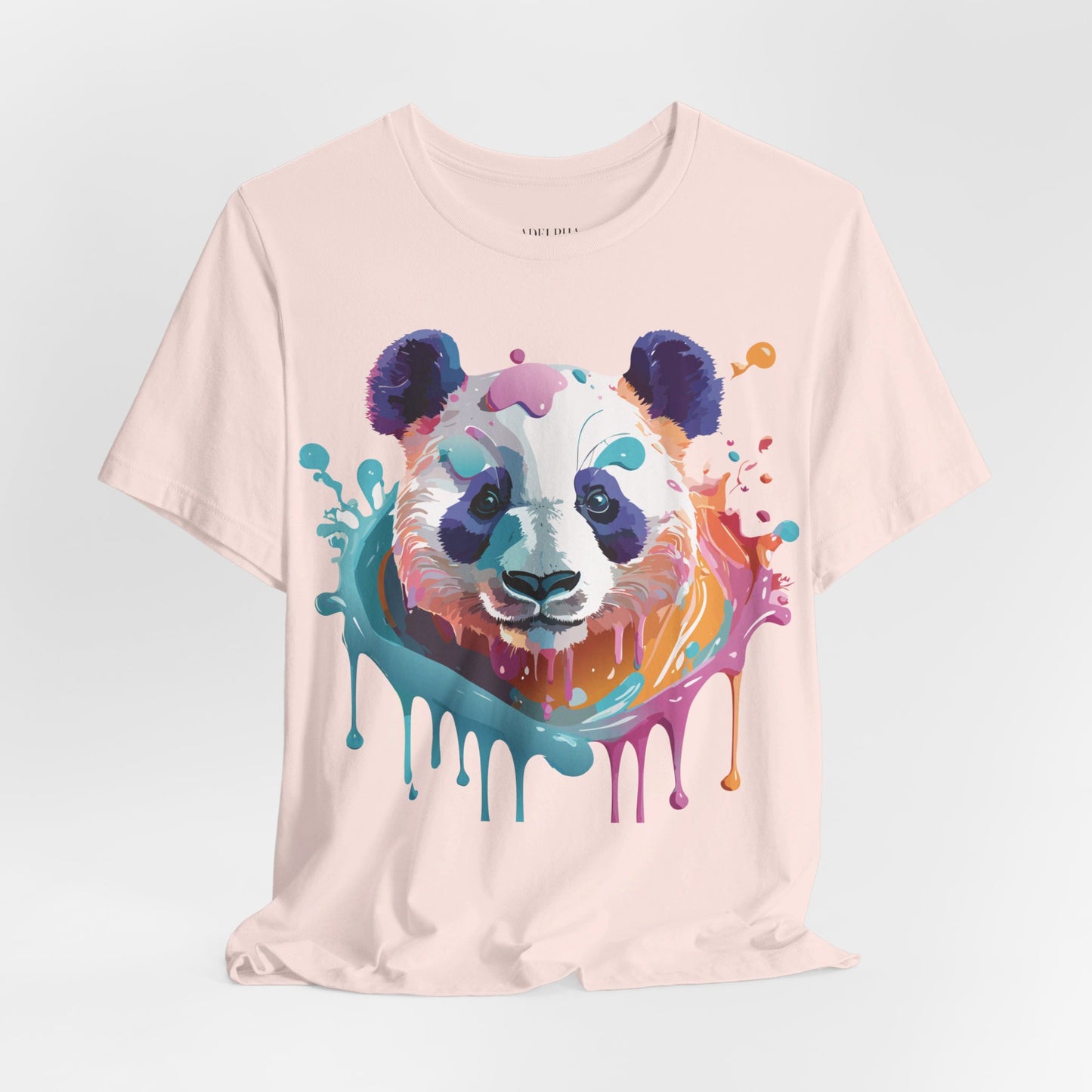 T-Shirt aus natürlicher Baumwolle mit Panda