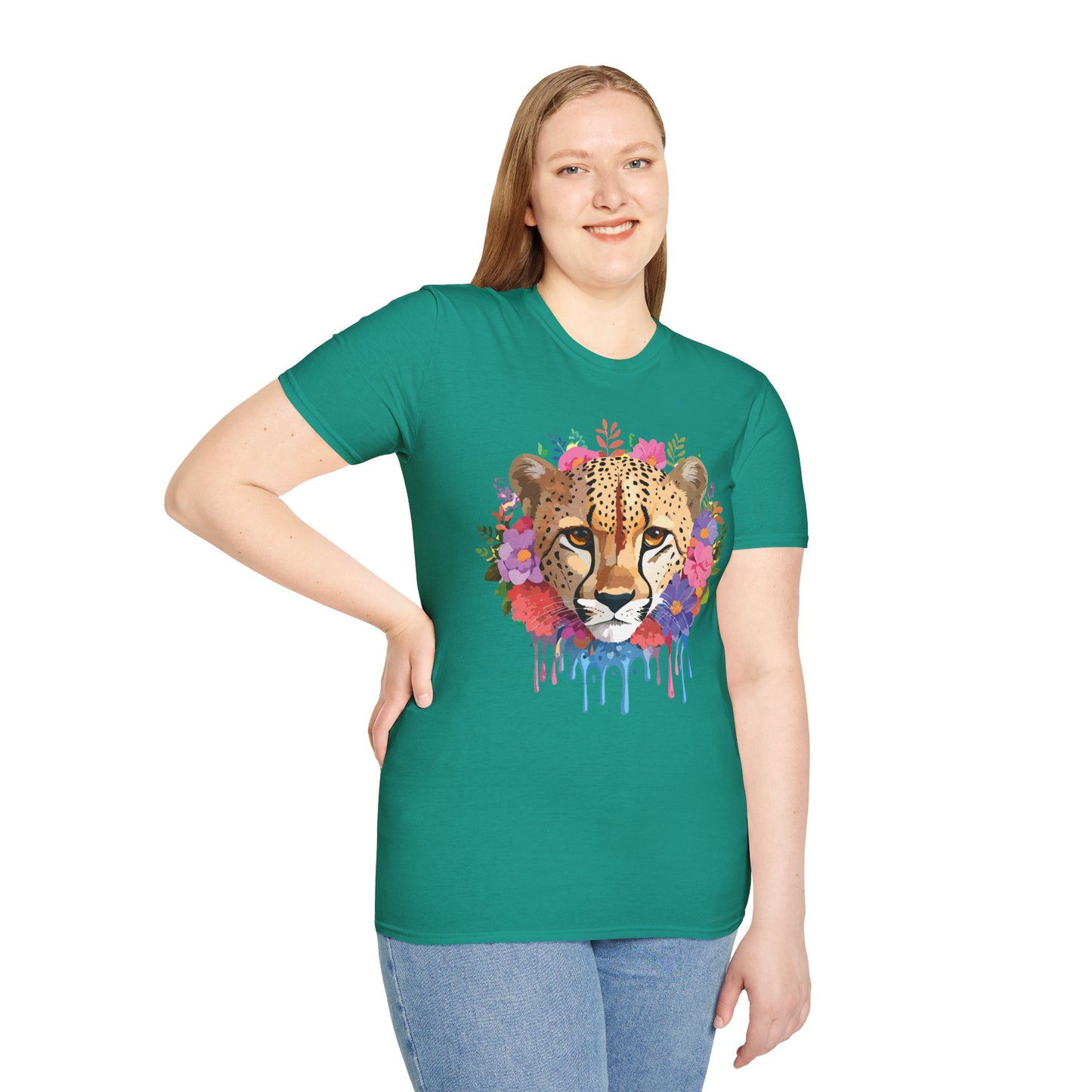 Cheetah Shirt, Shirt with Cheetah, Cheetah Tee, Shirt with Animals