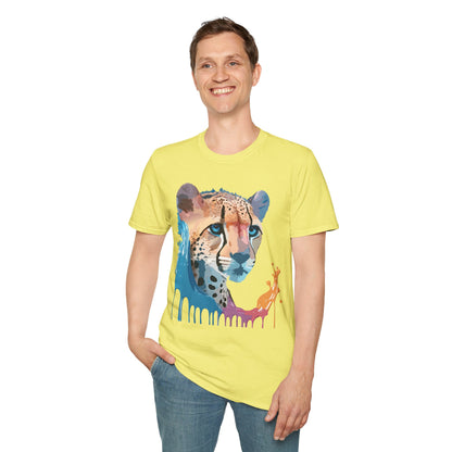 Cheetah Shirt Unisex Tee Softstyle Gildan 64000 100 Percent Ring Spun Cotton