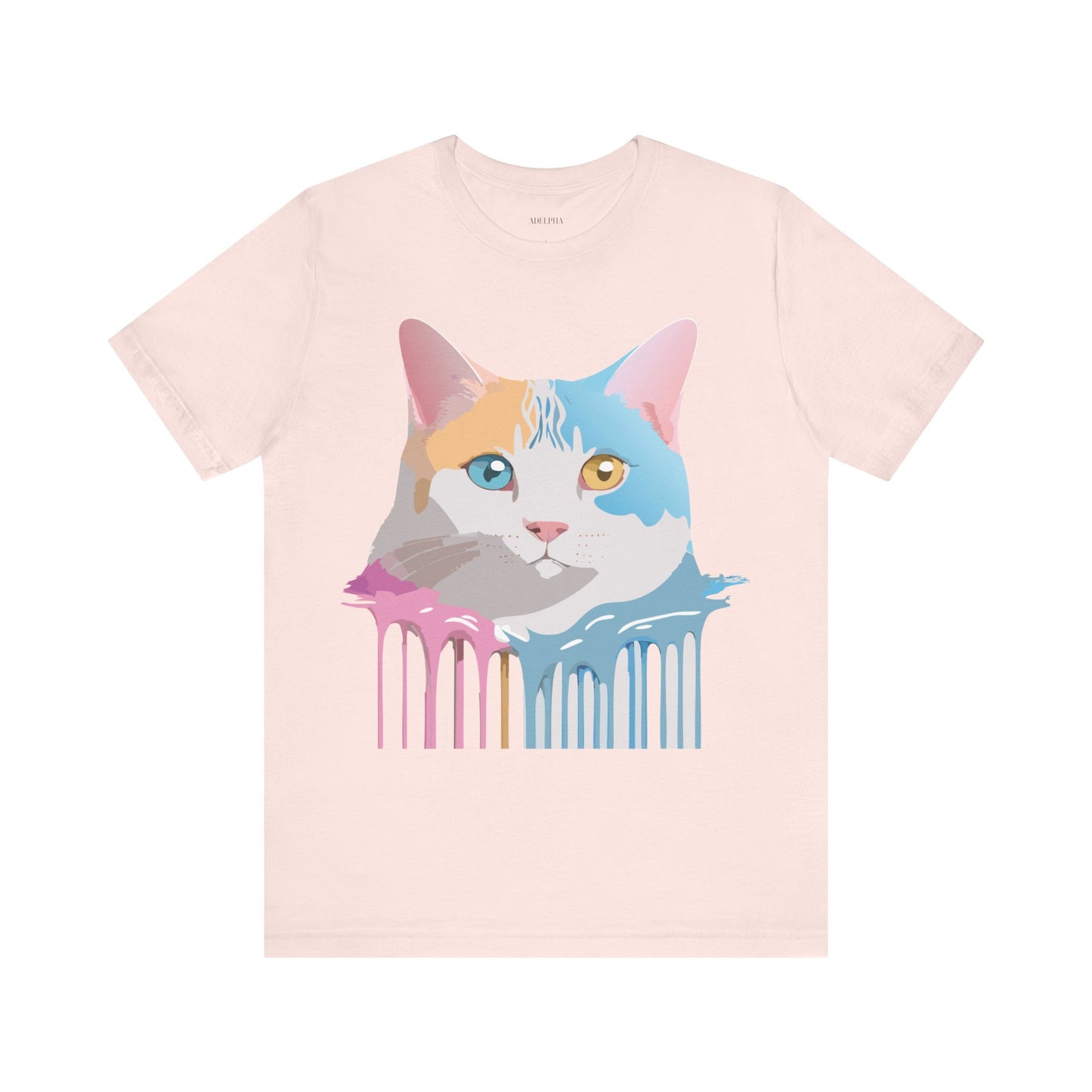 T-shirt en coton naturel avec chat