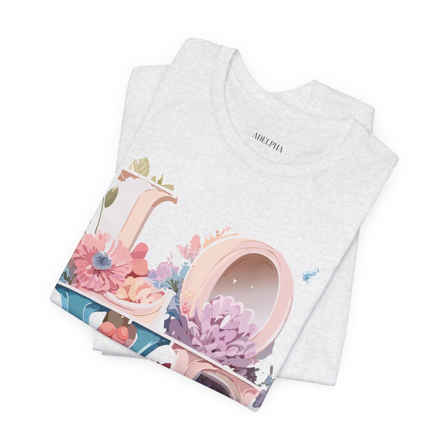 T-shirt en coton naturel - Collection Love story