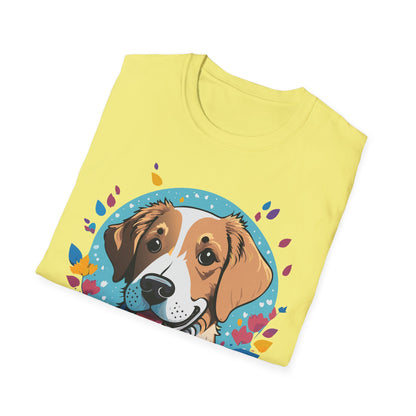 Unisex Dog Shirt Animal Print Tee Gildan Softstyle 64000 Cotton