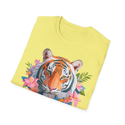 Tiger Shirt Unisex Animal Tee Gildan Softstyle 64000 Cotton Tee