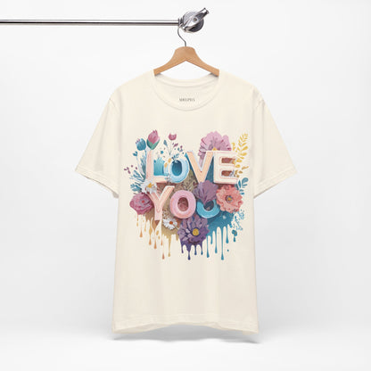 Natural Cotton Tee Shirt - Love story Collection Printify