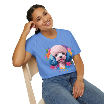 Unisex Dog Shirt Softstyle Tee 100 Percent Cotton Animal Print