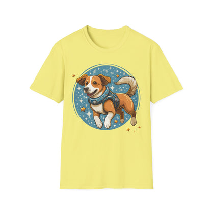 Unisex Dog And Animal Print Shirt Gildan Softstyle 64000 Tee