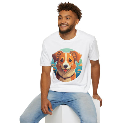 Dog Shirt Unisex Animal Tee One Hundred Percent Cotton Softstyle Gildan 64000