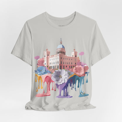 Natural Cotton Tee Shirt - Beautiful Places Collection - Madrid Printify