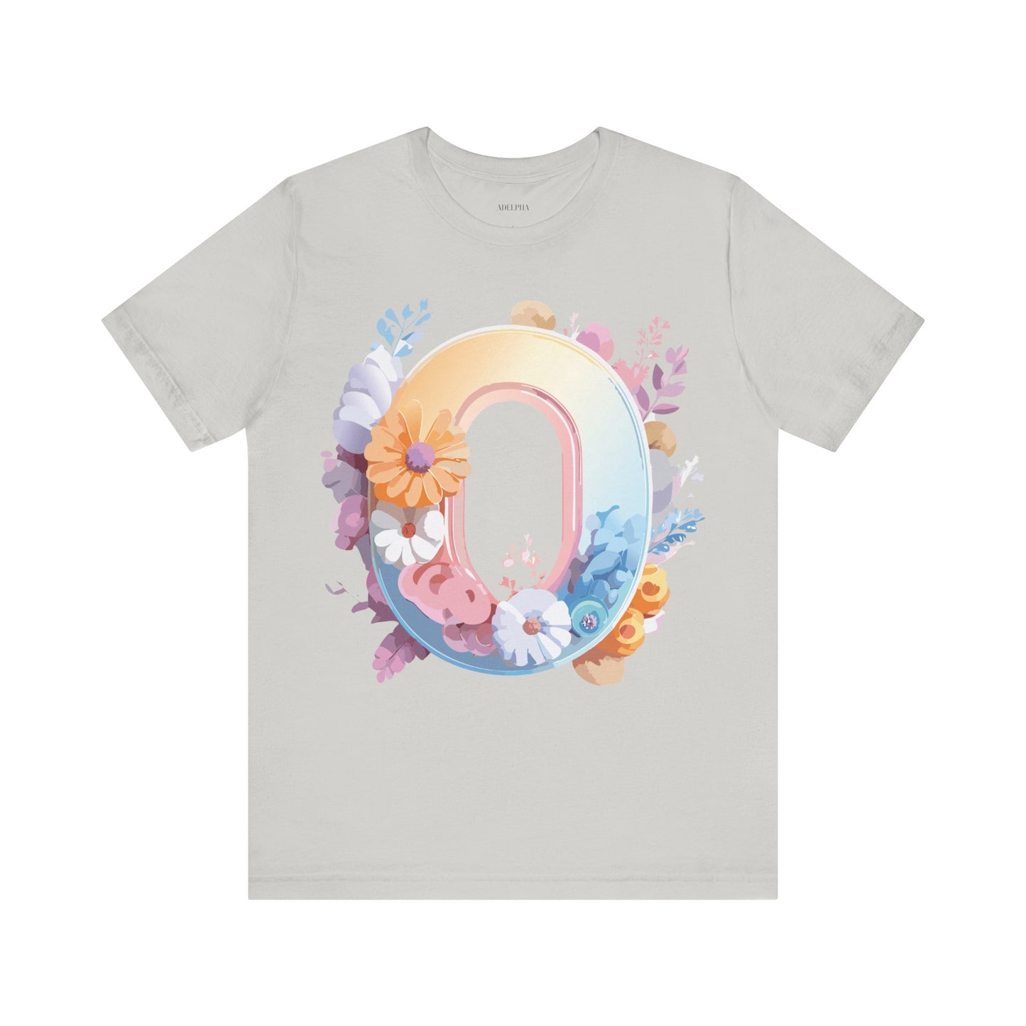 Natural Cotton Tee Shirt - Letters Collection - O