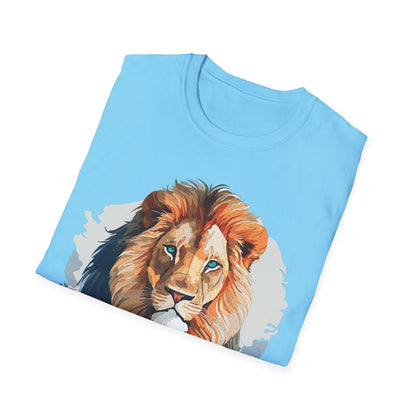 Lion Shirt Unisex Animal Tee Gildan Softstyle 64000 100 Percent Ring Spun Cotton