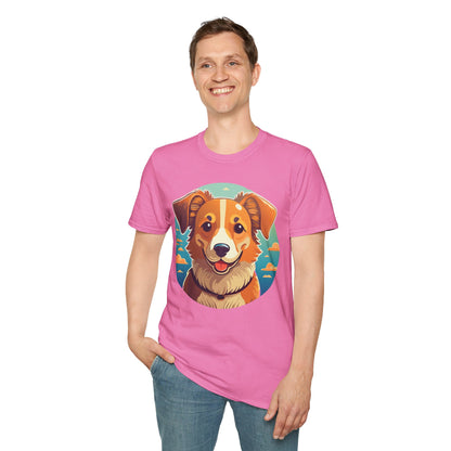 Dog Shirt Unisex Animal Tee One Hundred Percent Cotton Softstyle Gildan 64000