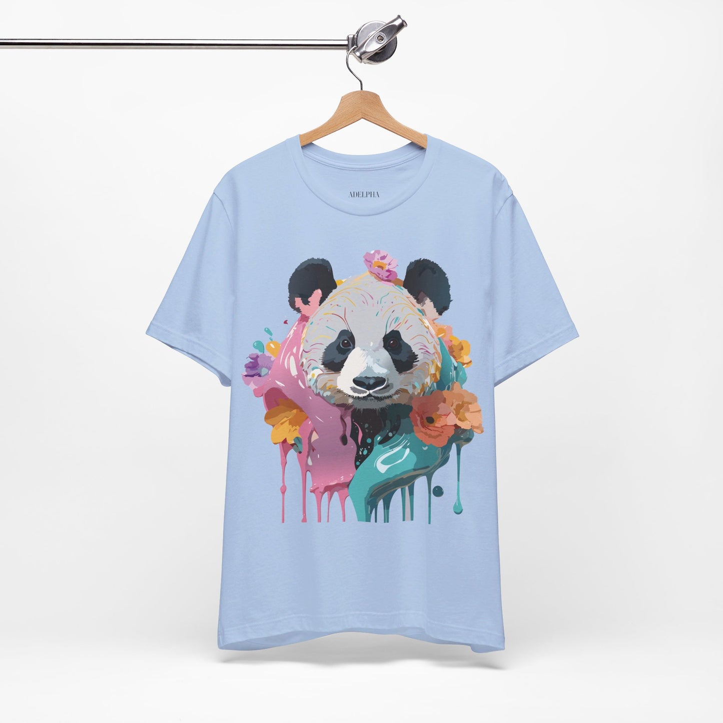 T-shirt en coton naturel avec panda