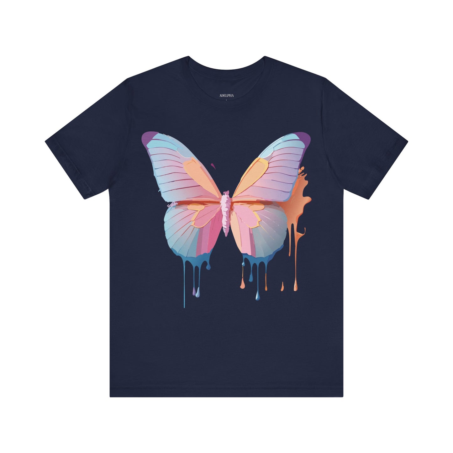 T-shirt en coton naturel avec papillon