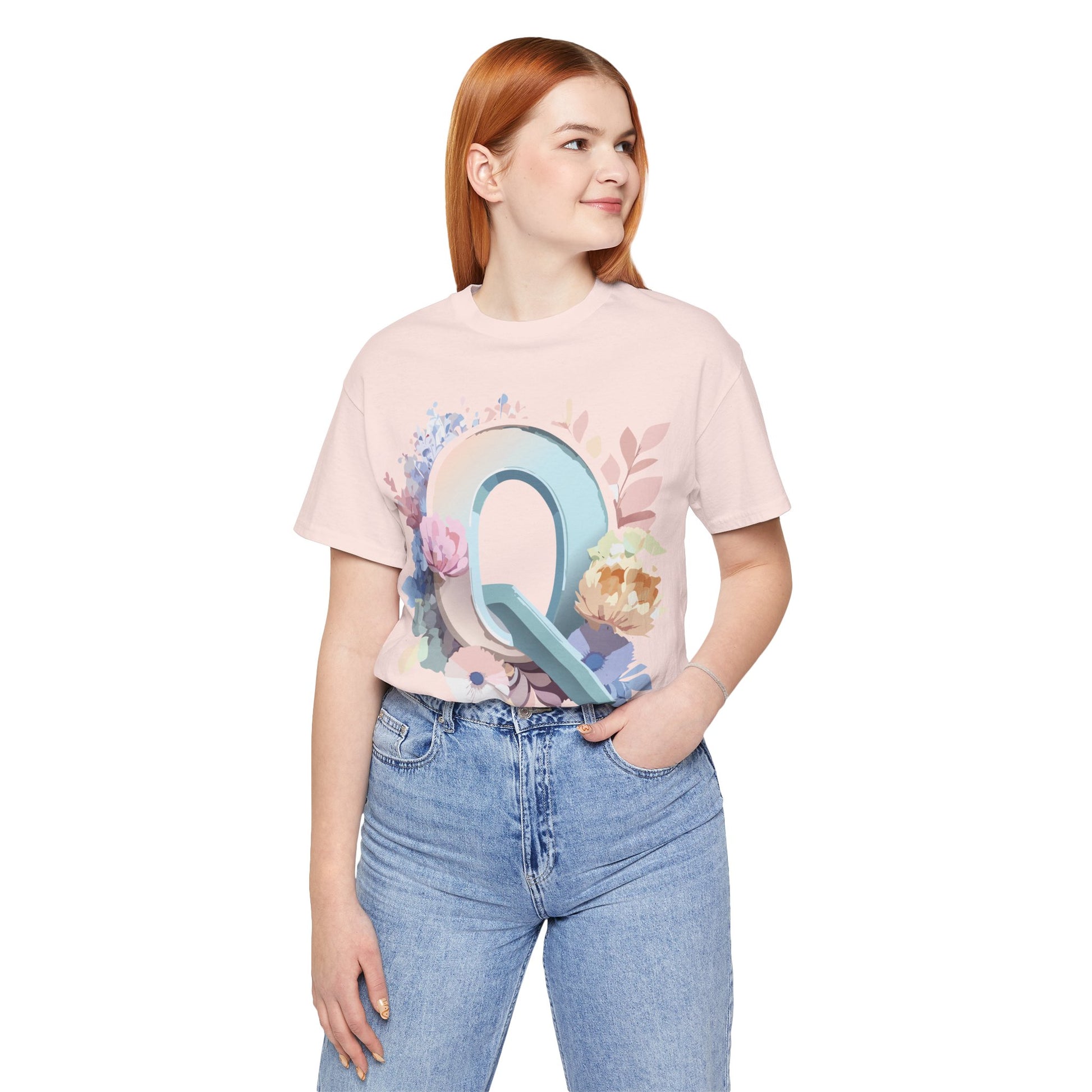 Letter Shirt, Letter Q Shirt - ADELPHA