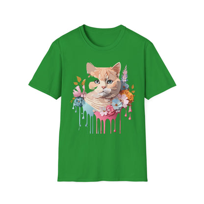 Cat Shirt Unisex Kitten Tee Softstyle Gildan 64000 Cotton Tee