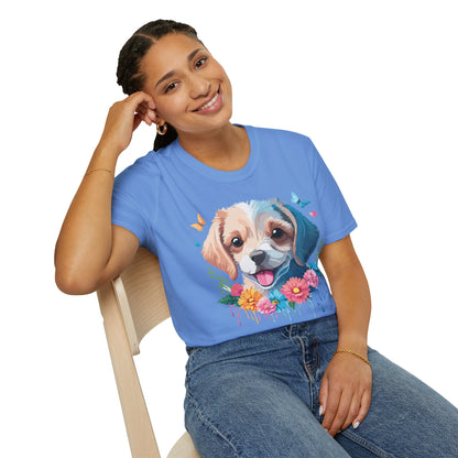 Dog Shirt Unisex Softstyle Tee Gildan 64000 100 Percent Ring Spun Cotton
